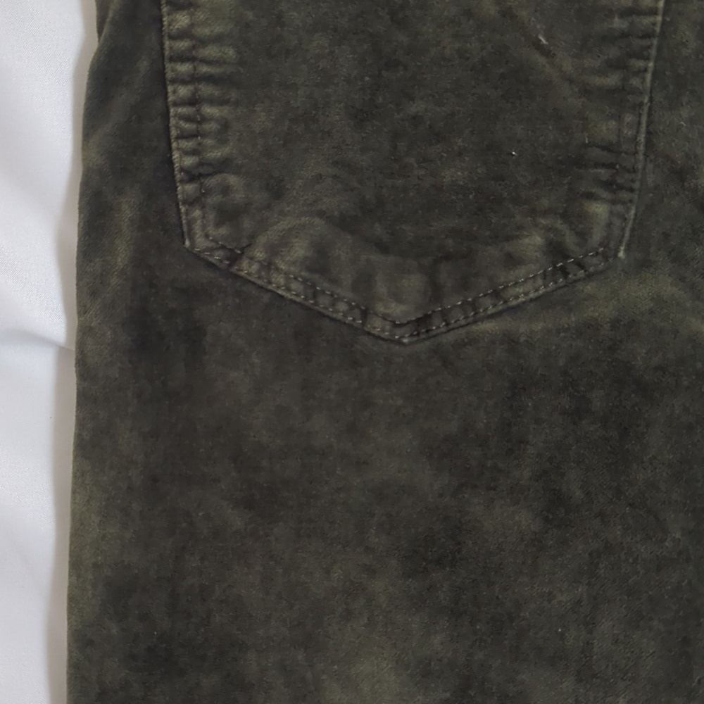 Lucky Brand Brooke Legging Jean, Color Forest Green Velvet Size 2 - Picture 15 of 16